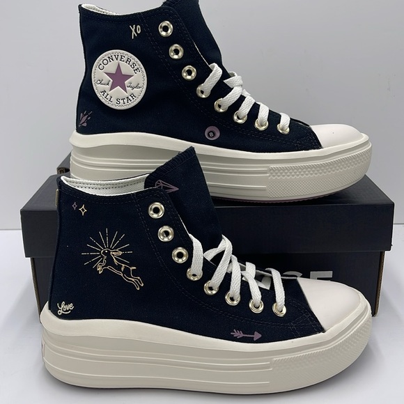 Converse Shoes - Converse WMNS Black High-Top Sneakers Platform A07136C
CTAS MOVE HI
BLACK/DREAMY